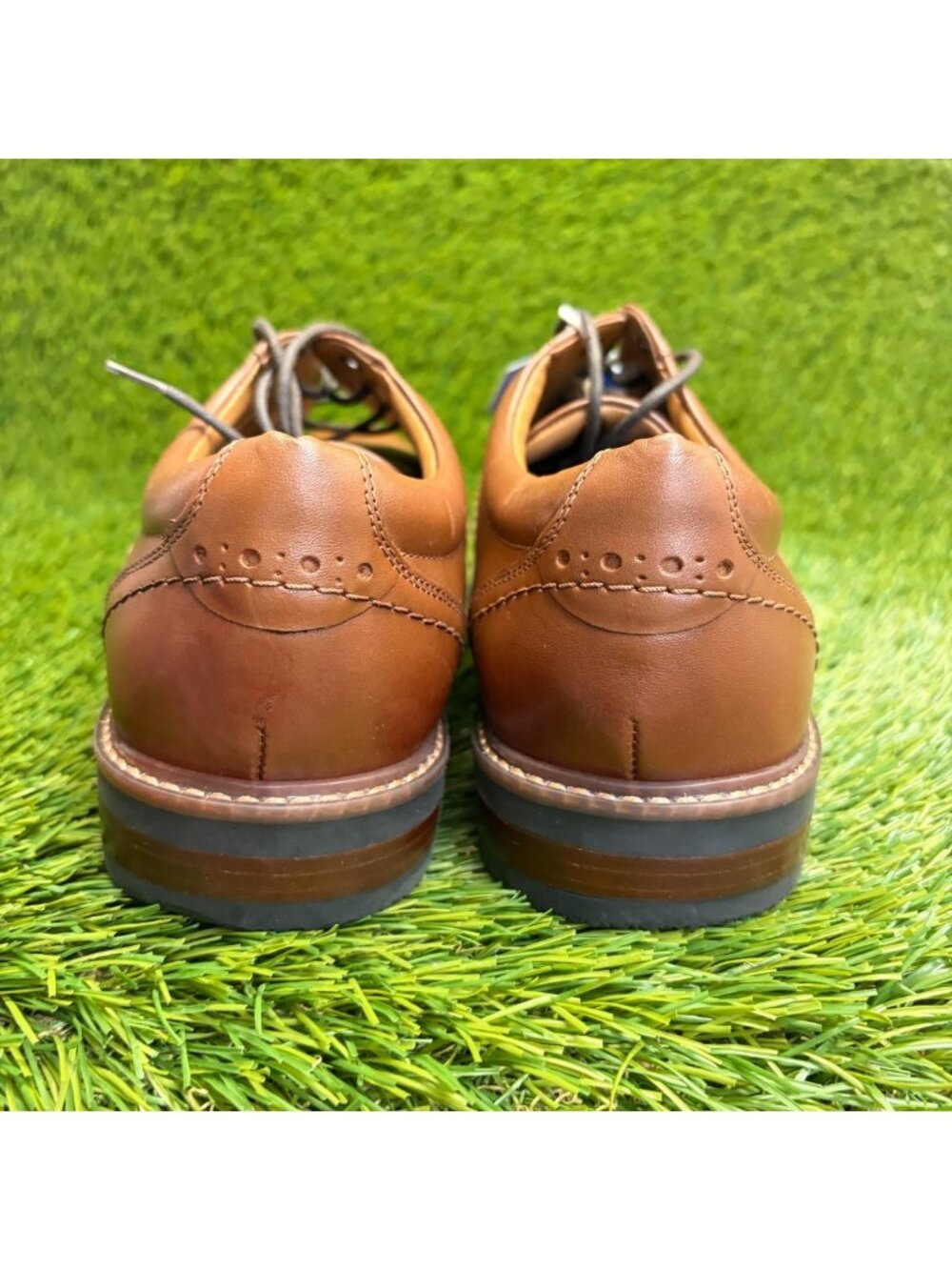 Nunn Bush Calderone Mens Size 10.5 Brown Casual Classic Plain Toe Oxford Shoes